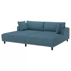 UPPAKRA Modularna sofa trosed, s lenjivcima/Axvall tamnosiva-plava