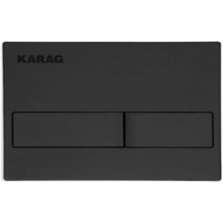 KARAG WC tipka Carina black mat, T110002