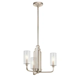 Quintiesse QN-KIMROSE3-PN - Luster na šipci KIMROSE 3xE14/40W/230V sjajni hrom