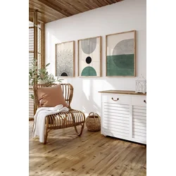 Wallity Dekorativna slika Artsycllct34, 33x48cm, 3 dela
