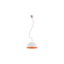 Lestenec na vrvici RONNIE 1xE27/15W/230V bela/oranžna