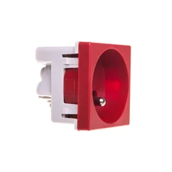 shumee Simon Connect K45 enojna vtičnica z/brez 16A IP20 rdeča K02/