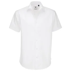 KOŠULJA MUŠKA KRATKI RUKAVI B&C BLACK TIE 135G BIJELA S-EOL!!