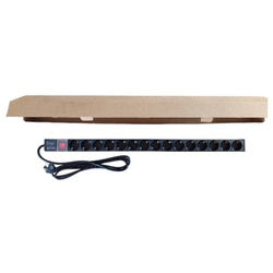 ExeLink Razvodni PDU panel za rack 19 in, sa 15 uticnih mesta, kabl 2m (aluminijum)