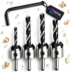 SVEDRI ZA LES Z GREZILOM ZA POSNETE ROBOVE 3, 4, 5, 6 mm, 4 KOS
