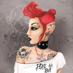 Grafika - Puzzle Misstigri: Punk - 1 000 kosov
