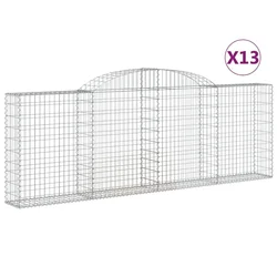Lučne gabionske košare 13kom 300x30x100/120cm pocinčano željezo