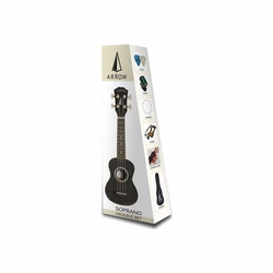 ARROW sopran ukulele PB10 black SET