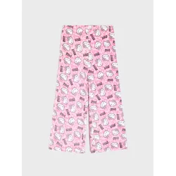 Sinsay - Pidžama pantalone sa širokom nogavicom Hello Kitty - pastelno roze