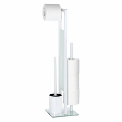 WENKO 21565100 - WC četka RIVALTA 18x70 cm bela/crna