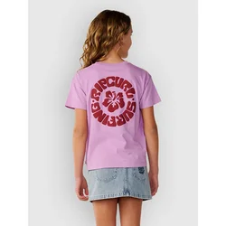 Rip Curl Surf Puff Relaxed Kids dekliška majica bright lilac