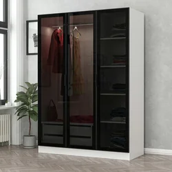 Hanah home Ormar Kale 135x210x52cm Belo-Crni