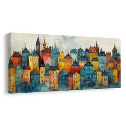 Slika barvna čarobnost mesta - 120x60