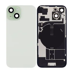 Steklo zadnjega ohišja za iPhone 15, Green, Pulled A