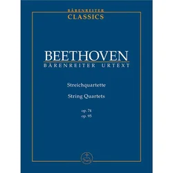 BEETHOVEN: note STRING QUARTETS OP.74 & OP.95
