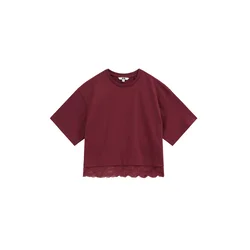 WE Fashion Majica vinsko rdeča