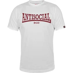 011Shop Muška majica kratkih rukava Antisocial, Bela