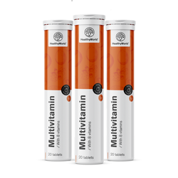 3x Multivitamini – šumeče tablete, skupaj 60 šumečih tablet