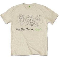 The Beatles Outline Faces On Apple Sand XL Majica