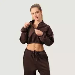GymBeam Women‘s NEO Zip-Up Sweatshirt Mocha