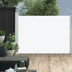 Den Zložljiva stranska tenda za teraso 100x500 cm krem