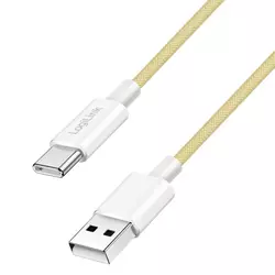 Logilink USB 2.0 Type C cable, C/M na USB - A/M, žuta, 1.0m ( 6424 )