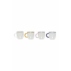 Hübsch komplet skodelic (4-pack)