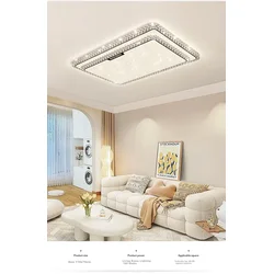 Micoe Plafonska lampa LED, 160 W, Bela