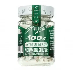 Purize Extra Slim White Filters 100pcs Jar