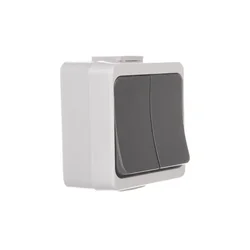 EK JANTAR-bis Stikalo za svečo IP44 sivo WNT-2J-b