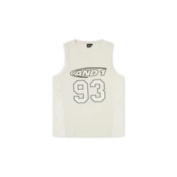 AND1 Majica 93 Airtex ecru/antracit