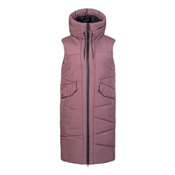Womens quilted vest Hannah ELA rose taupe