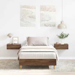 vidaXL Posteljni okvir brez ležišča Rjavi hrast 100x200 cm
