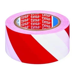 shumee TESA OPOZORILNI TRAK BEL IN RDEČ 33m 50mm