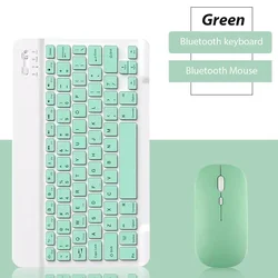 KJB Polnilna Bluetooth tipkovnica z brezžično miško, zelena