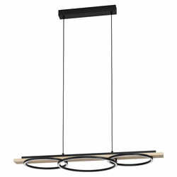 EGLO Boyal Visilica, LED, 3x12,5W, IP20, Crna-braon