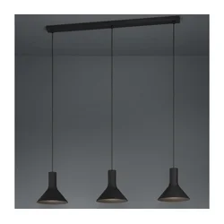 Eglo 390219 - Luster na sajli MORESCANA 3xE27/28W/230V crna