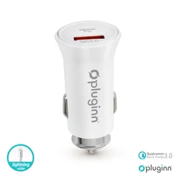 Auto punjač Pluginn PI-21S PD 20W QC 30 18W sa USB na iPhone Lightning Kabl