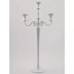 METALNI SVECNJAK ZA 3 SVECE H90CM