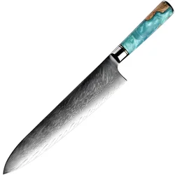 Damaskasti kuhinjski nož SH-39332 - Big Chef / Plava KP39332
