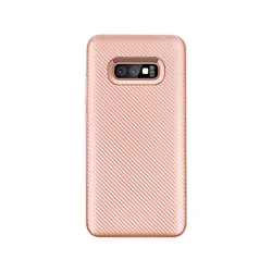Maska Carbon fiber za Samsung S10e/ G970, Roze-zlatna