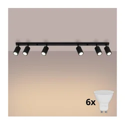 Brilagi - LED spot svetiljka CRESTO 6xGU10/10W/230V crna