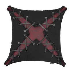 Vzglavnik DEVIL FASHION - punk črno-rdeč - LS006