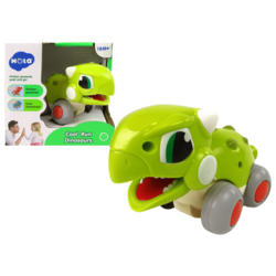slomart Dinozaver na kolesih, zelen, figurica, LEAN TOYS