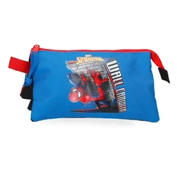 SPIDERMAN WALL CRAWLER prazna pernica sa 3 pregrade - plava