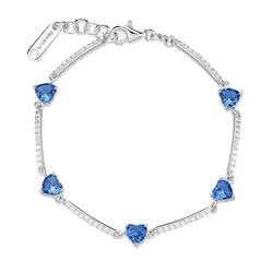 Brosway Romantična srebrna zapestnica Fancy Freedom Blue FFB115
