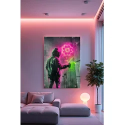 Zidna slika Hhlneon0034, 50x70 cm