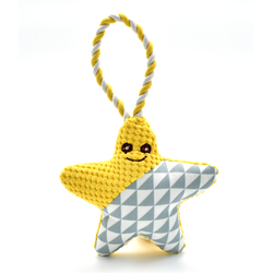 GIZMO Plišana igračka za pse Zvezda 30cm žuta