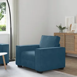 Sofa fotelja plava 100x78x84 cm baršun