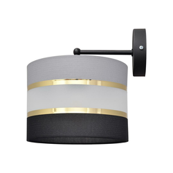 Zidna lampa HELEN 1xE27/15W/230V crna/siva/zlatna